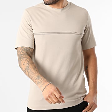 Jack And Jones - Camiseta Fusion Chest Brand Beige