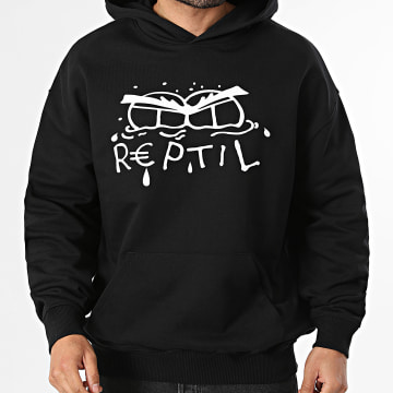 Reptil Clothing - Sweat Capuche 400 GSM Classic Box Logo Noir