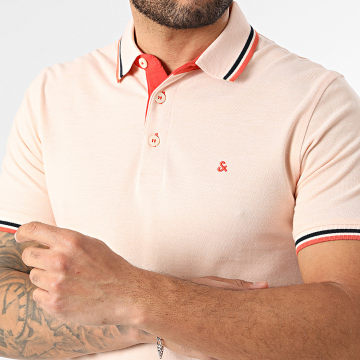 Jack And Jones - Polo Korte Mouwen Paulos Licht Oranje