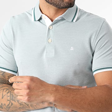 Jack And Jones - Polo de mangas curtas Paulos Azul Claro Mesclado