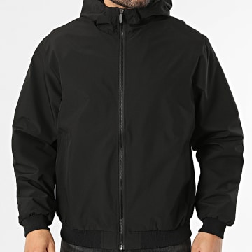 Jack And Jones - Chaqueta con Capucha y Cremallera Charge Negro