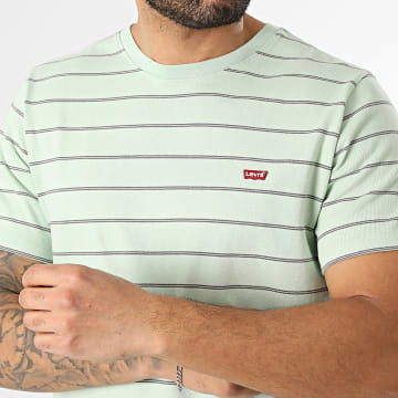 Levi's - T-Shirt Gestreept A3117 Lichtgroen
