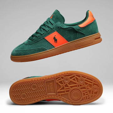 Polo Ralph Lauren - Sneakers Bedford Groen Oranje
