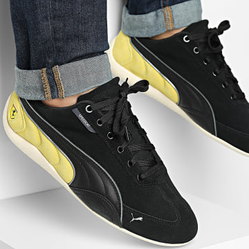 Puma - Zapatillas Ferrari Speedcat 309125 Black Speed Yellow Warm White