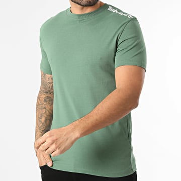 Timberland - T-Shirt Slim Shoulder Logo TBC0YHG0 Verde