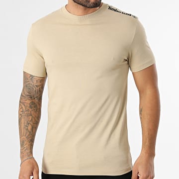 Timberland - T-Shirt Slim Shoulder Logo TBC0YHG0 Beige