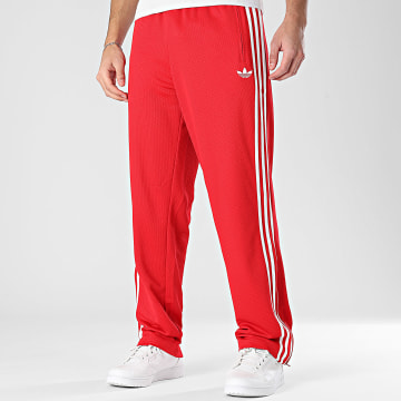 Adidas Originals - Pantalon Jogging A Bandes Firebird TP KD4078 Rouge Blanc
