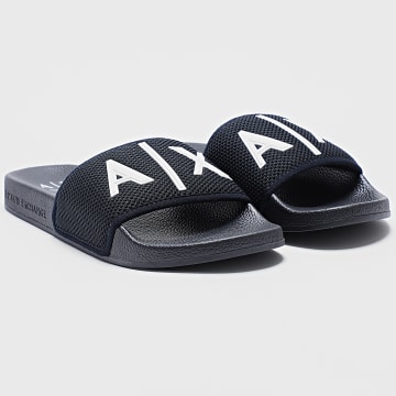 Armani Exchange - Chinelos XUP001-XV820 Preto Branco