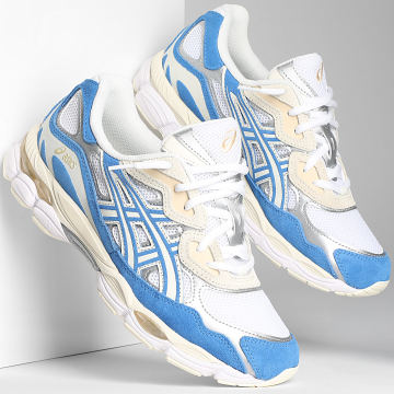 Asics - Sneakers Gel NYC 1203A383 Wit Blauw Kust