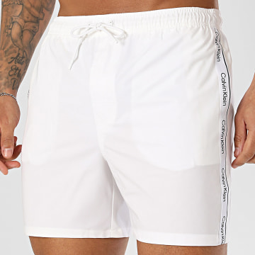 Calvin Klein - Short De Bain A Bandes Drawstring Core 61002 Beige Clair