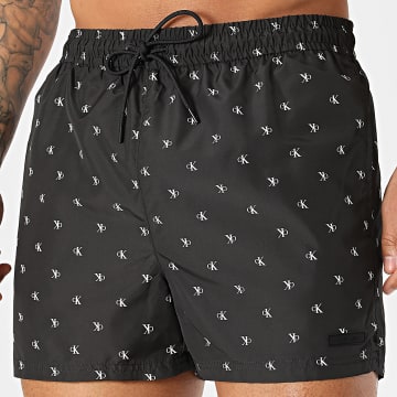 Calvin Klein - Badshort Drawstring Covered 61028 Zwart