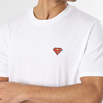 DC Comics - Tee Shirt Oversize Patch Brodé Blanc