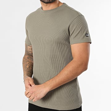 Deeluxe - T-Shirt Waffle Mckay T1057M Verde Cáqui
