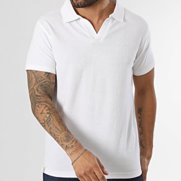 Deeluxe - Polo Manga Curta Decote V Creeknar T2509M Branco