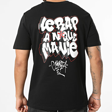 Guerta - Tee Shirt Oversize Large Le Rap A N*qué Ma Vie Back Noir