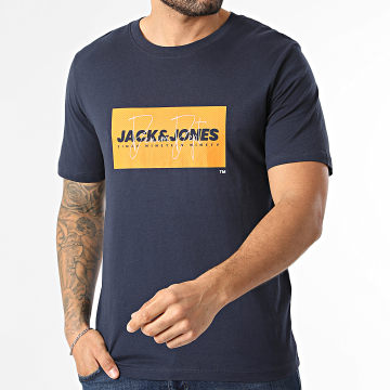 Jack And Jones - Camiseta Cole Print Azul Marino