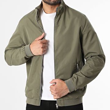 Jack And Jones - Chaqueta con Cremallera Rush Harrington Verde Kaki