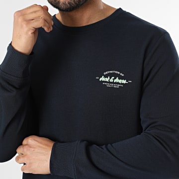 Jack And Jones - Sweat Crewneck Brandon Bleu Marine