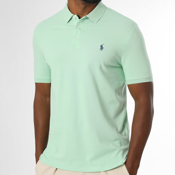 Polo Ralph Lauren - Poloshirt Kurzarm Custom Slim Fit Original Player Grün