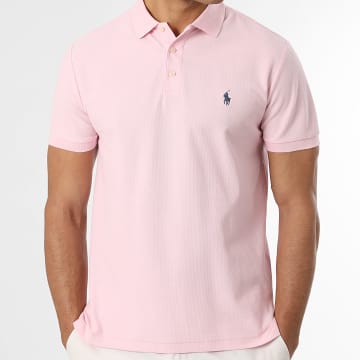 Polo Ralph Lauren - Polo Korte Mouwen Textuur Custom Slim Fit Original Player Roze
