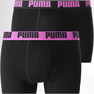 Puma - Pack van 2 boxers 701226387 Zwart Roze Fuchsia