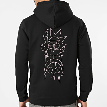 Rick Et Morty - Sudadera con capucha Graff rosa negro