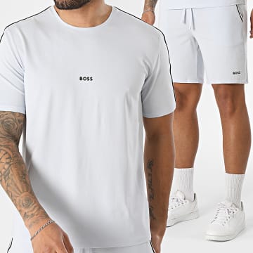 BOSS - Conjunto Camiseta Y Pantalón Corto De Chándal Unique 50545930 50545942 Azul Cielo