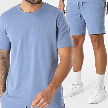 BOSS - Conjunto Camiseta Y Pantalón Corto De Chándal Mix And Match 50515312 50515314 Azul