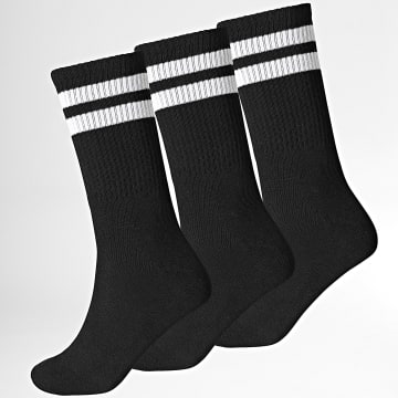 Jack And Jones - Pack de 3 pares de calcetines Travis negro blanco
