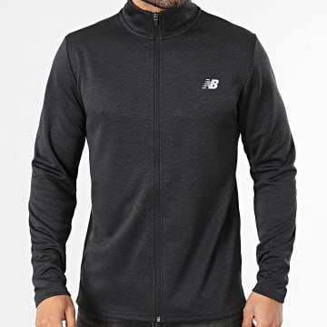 New Balance - Casaco Zíper MJ51804 Cinza Antracite Mesclado