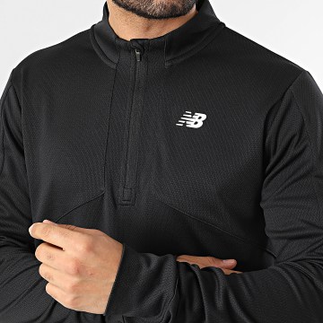 New Balance - Camisola com Capuz Zíper MT53606 Preto