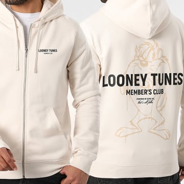 Looney Tunes - Sweat Zippé Capuche Represent Taz Beige