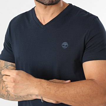 Timberland - T-Shirt V-hals Slim A2BPT Marineblauw