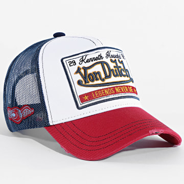Von Dutch - Casquette Trucker WB07 Bleu Marine Blanc Rouge