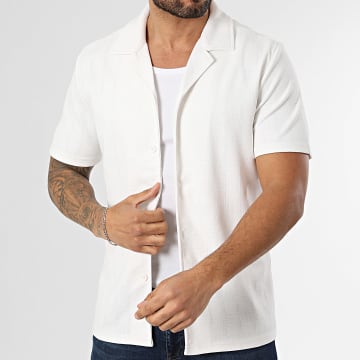 Zayne Paris  - Camisa de Manga Curta 316 Bege Claro