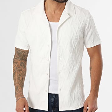 Zayne Paris  - Camisa de Manga Curta 317 Bege Claro