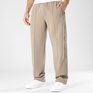 Emporio Armani - Pantalon Jogging A Bandes EM005223-AF10013 Beige Foncé