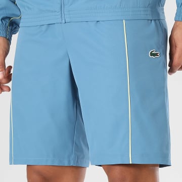 Lacoste - Short Jogging Logo Crocodile Bleu
