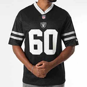 New Era - Camiseta Cuello V NFL Mesh Las Vegas Raiders 60416769 Negro