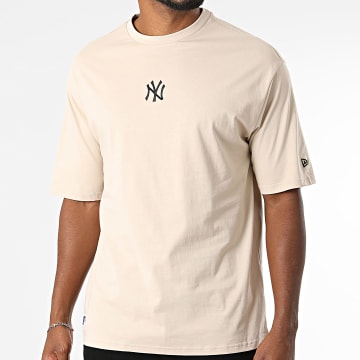 New Era - T-Shirts Oversize Large MLB Midday NY New York Yankees 60675747 Beige