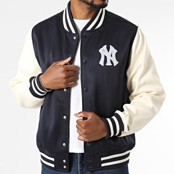 New Era - Jacket Teddy NY New York Yankees 60771507 Dark Navy Blue Beige