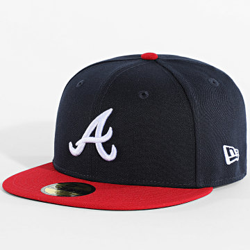 New Era - Hat Fitted 59Fifty Authentic On Field Atlanta Braves 12572848 Navy Blue Red