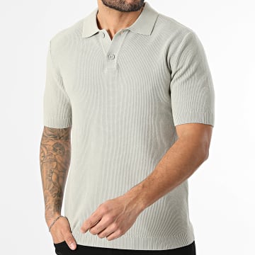 Only And Sons - Polo de mangas curtas Tony Waffle Verde Claro