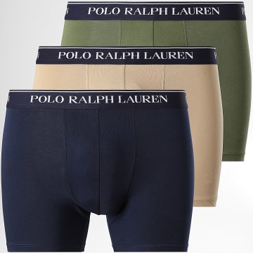 Polo Ralph Lauren - Pack aus 3 Boxern Grün Khaki Beige Marineblau