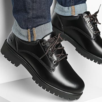 Timberland - Zapatos Timberland Heritage Lace Up A5S9W Negro Piel Grano Completo