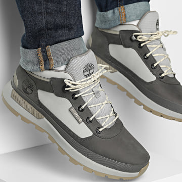 Timberland - Zapatillas Field Trekker Low Lace A6DKN Gris Oscuro Nobuk