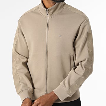 Emporio Armani - Veste Zippée A Bandes EM005222-AF10013 Beige Foncé
