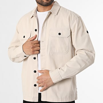 Jack And Jones - Overshirt Ben Classic Fusion Badge Beige