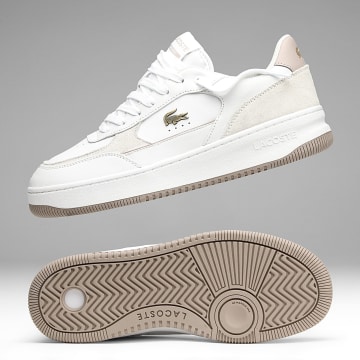 Lacoste - Zapatillas L001 Ace 126 Blanco Blanco Antiguo