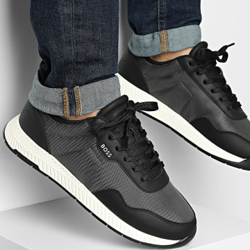 BOSS - Zapatillas Titanium Runner 50536481 Gris Oscuro